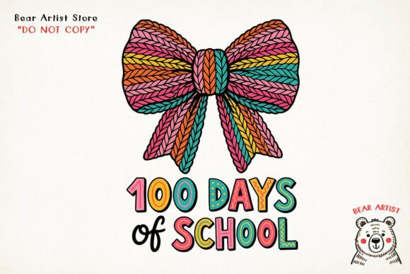 100 Days of School Bow Style, Back to School PNG: A Practical Evaluation for Digital Creators