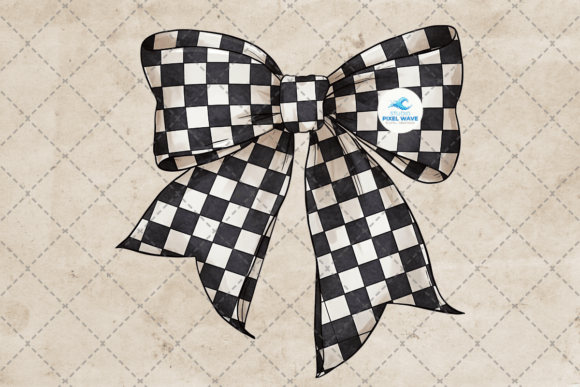 Checkered Coquette Bow PNG: The Ultimate Trendy Design Asset