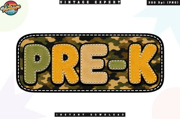 Military Preschool Patchwork PNG for Creative Projects