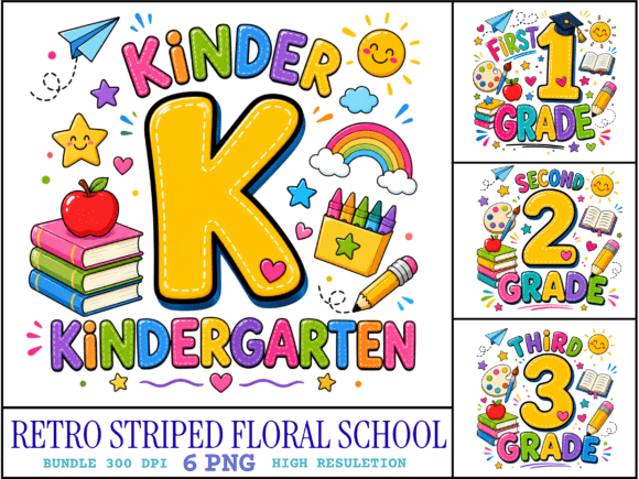 School Grade PNG Bundle Kindergarten T