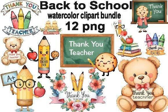 Thank You Teacher Clipart Bundle – The Ultimate Solution for Heartfelt Gratitude
